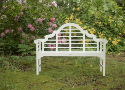 Lutyens Bench - White white Lutyens Bench - White white